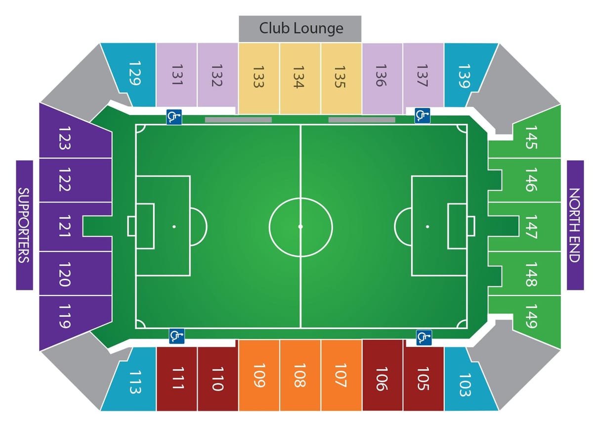 Ситрус Bowl Seating քարտեզի վրա