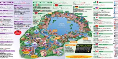 ЭПКОТ Disney world քարտեզի վրա