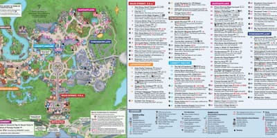 Աշխարհը Disney-ի կախարդական Թագավորությունը քարտեզ