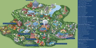 Disney ուորլդ քարտեզի վրա