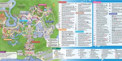 Disney world Օռլանդո քարտեզի վրա